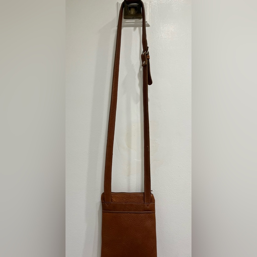 Aston Made in USA🇺🇸Leather Cognac Bag - Picture 10 of 14